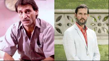 Herson Capri como Teodoro e Vladimir Brichta como Egídio - Divulgação / TV Globo