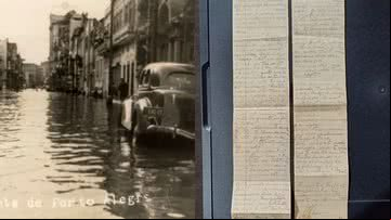 A cidade de Porto Alegre alagada - Acervo/Museu de Porto Alegre Joaquim Felizardo