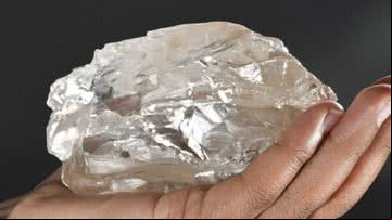 Diamante descoberto recentemente em Botsuana - Divulgação/Lucara Diamond Corp