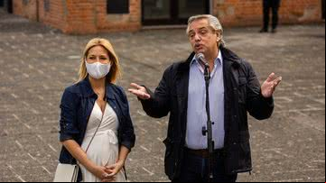 Fabíola Yañez e Alberto Fernández - Getty Images