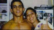 O lutador Vitor Belfort e sua irmã, Priscila - Arquivo pessoal