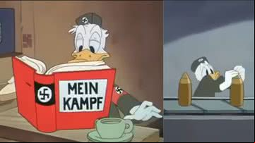 Em curta, Pato Donald lê Mein Kampf e trabalha em fábrica - Divulgação/Divulgação