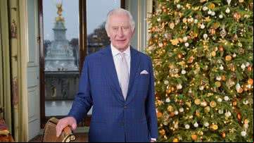 O rei Charles III durante a transmissão de Natal do ano ado - Getty Images