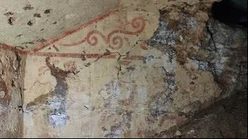 Tumba etrusca pintada - Divulgação/Soprintendenza Archeologia Belle Arti e Paesaggio