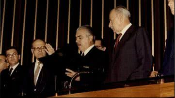 José Sarney tomou posse em 15 de março de 1985 - Divulgação/Acervo/Senado Federal