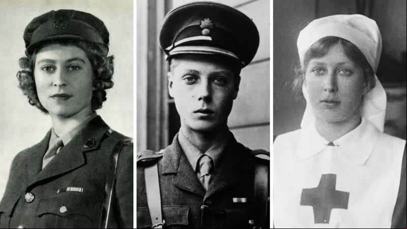 Rainha Elizabeth II, rei Edward VIII e princesa Mary - Getty Images