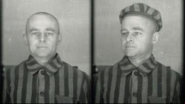 Fotografias de Witold Pilecki durante detenção em Auschwitz - Domínio Público