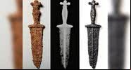 Imagens da adaga escaneada - Archaeological Service Graubünden