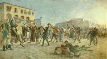 Pintura de Antônio Parreiras: O Primeiro o para a Independência da Bahia - Domínio Público via Wikimedia Commons