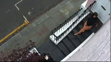Imagem capturada pela câmera de segurança do dono da casa - Reprodução/ Vídeo/ Peter Lee