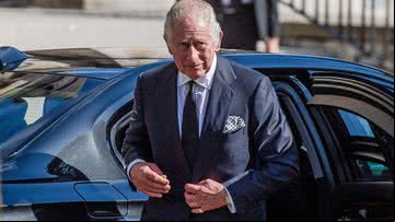Rei Charles III, na Irlanda, hoje, 13 de setembro - Getty Images