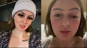 Montagem mostrando Bethany normalmente, e Bethany após o parto - Divulgação/ TikTok/ @clydestinks69