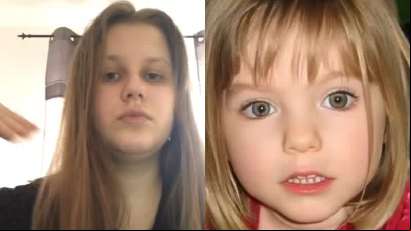 Julia Faustyna (esq.) e Madeline Beth McCann, menina britânica que desapareceu em 2007 (dir.) - Reprodução/Redes sociais