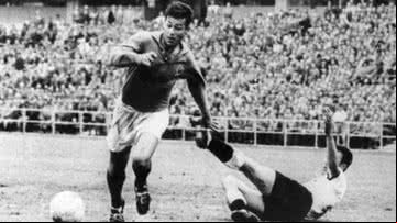 Just Fontaine em partida pela seleção sa - Reprodução