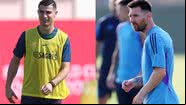 Montagem mostrando Cristiano Ronaldo (à esq) e Lionel Messi (à dir) - Getty Images