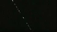 Pontos de luz avistados no céu noturno europeu - Reprodução / Vídeo / BBC